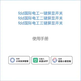 fdd 国际电工一键屏显开关